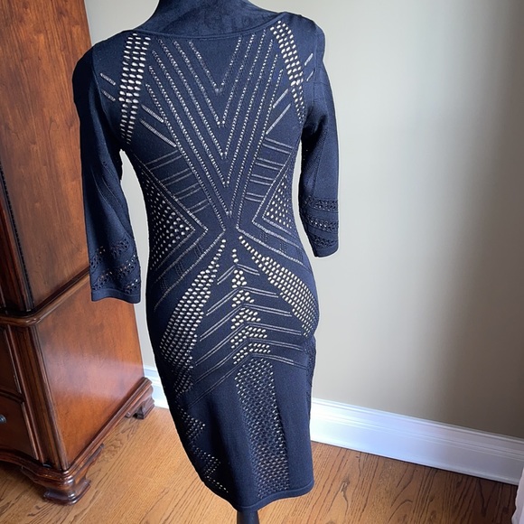 black dress with cut outs,fully lined,small - Picture 3 of 4